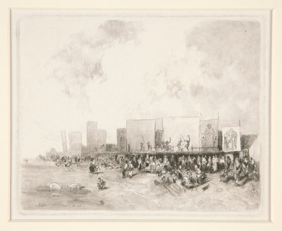 Falusi vásár alkotó: Louis Adolphe Hervier