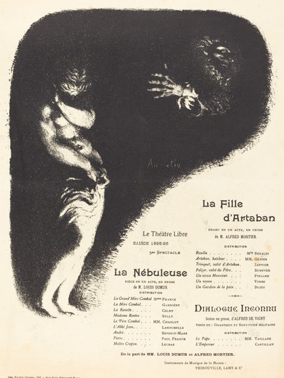 Artaban lánya, A köd, Ismeretlen párbeszéd, 1896. alkotó: Louis Anquetin