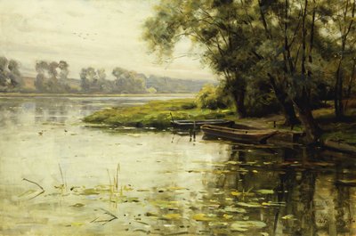 Rét a folyóparton; La Prairie au bord de Fleuve alkotó: Louis Aston Knight