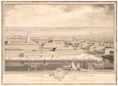 Koppenhágai palota Christiansburg alkotó: Louis Auguste Le Clerc