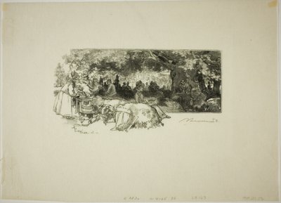 Pichard anya kantinja, Gorge aux Loups közelében alkotó: Louis Auguste Lepère