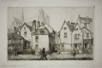 Régi házak, Amiens alkotó: Louis Auguste Lepère