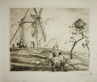 Érkezés a szélmalomhoz alkotó: Louis Auguste Lepère