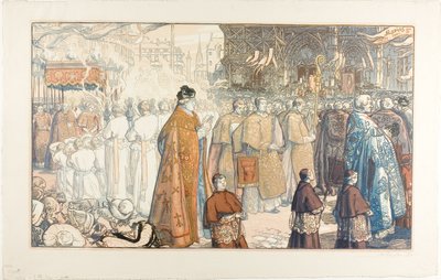 A Corpus Christi körmenet, Nantes alkotó: Louis Auguste Lepère