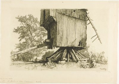 A Lidor szélmalom alkotó: Louis Auguste Lepère