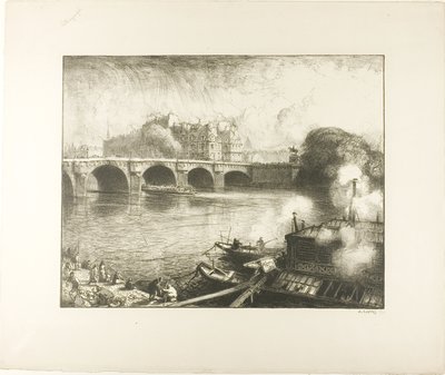 A Pont Neuf, Párizs alkotó: Louis Auguste Lepère