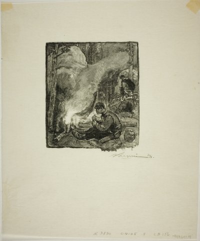 Favágók étkezése alkotó: Louis Auguste Lepère