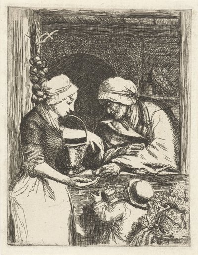 zöldség eladó alkotó: Louis Bernard Coclers