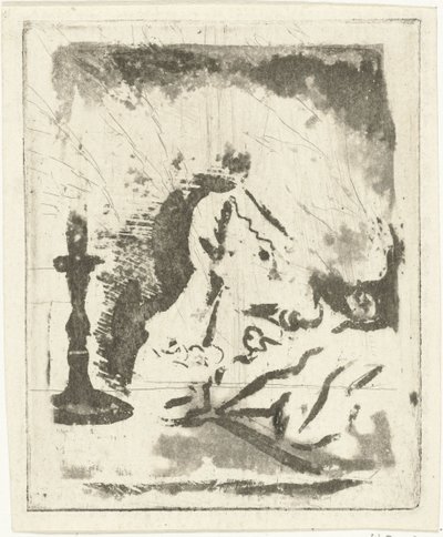 Tanulmányasztal csillárral alkotó: Louis Bernard Coclers