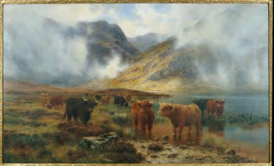 Írta: Loch Treachlan, Glencoe, Morning Mists, 1907 alkotó: Louis Bosworth Hurt