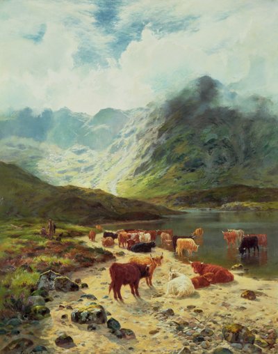 Ross-shire Loch, 1888 alkotó: Louis Bosworth Hurt
