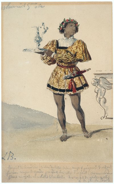 Fekete rabszolga alkotó: Louis Boulanger