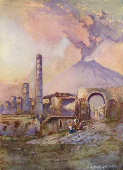 Pompeji, Vezúv a távolban alkotó: Louis Burleigh-Bruhl