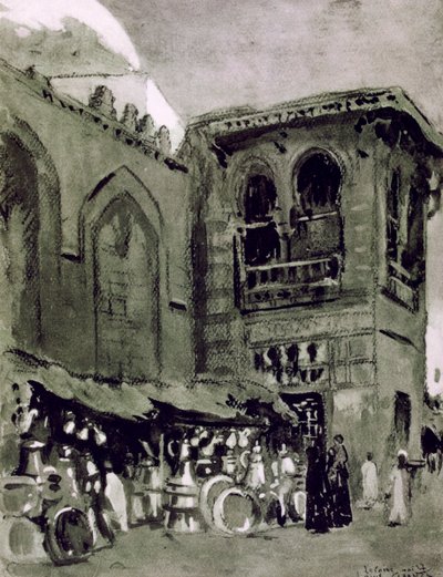 Rézkereskedő, Kairó, Egyiptom, 1928 alkotó: Louis Cabanes