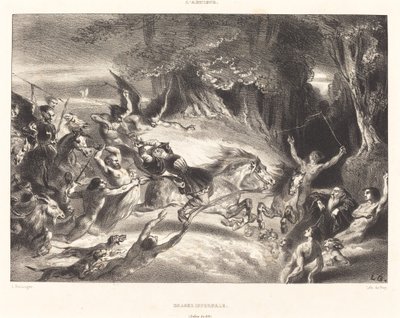 Pokoli vadászat alkotó: Louis Candide Boulanger