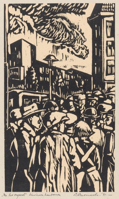A baleset után (eredeti cím az objektumon) alkotó: Louis Cardinaals (signed by artist)