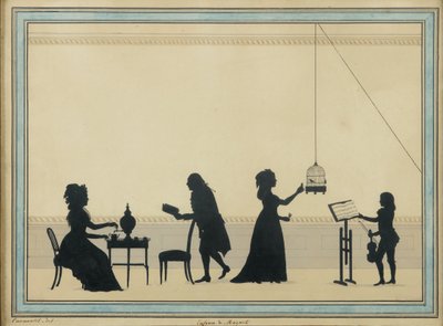 Mozart család, c. 1763 alkotó: Louis Carrogis dit Carmontelle