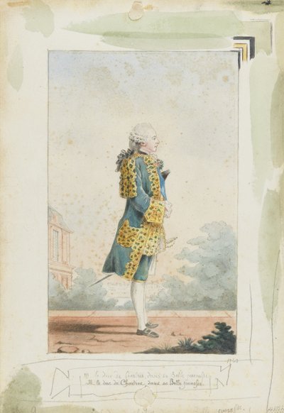 Lajos Fülöp, Chartres hercege 1747-1793, 1760 alkotó: Louis Carrogis dit Carmontelle