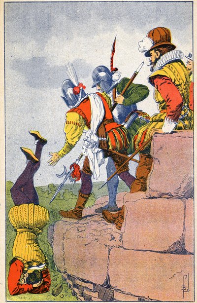 Cruaut a Baron des Adrets protestáns fegyvereseiből alkotó: Louis Charles Bombled