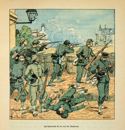 A Loire hadserege, Eugene Sergent, mondta Grenest, illusztrálta: Louis Bombled (1862-1927) (francia-német háború; 1870-1871-es kampány): Magángyűjtemény alkotó: Louis Charles Bombled