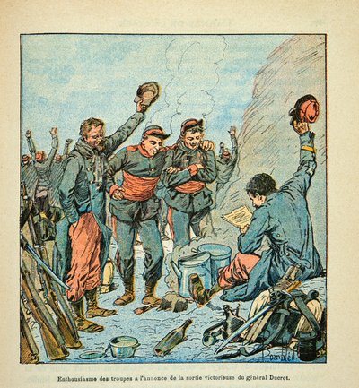 A Loire hadserege, Eugene Sergent, Grenest, Louis Bombled (1862-1927) illusztrálásával (francia-német háború; 1870-1871 kampány): Ducrot tábornok kilépése alkotó: Louis Charles Bombled