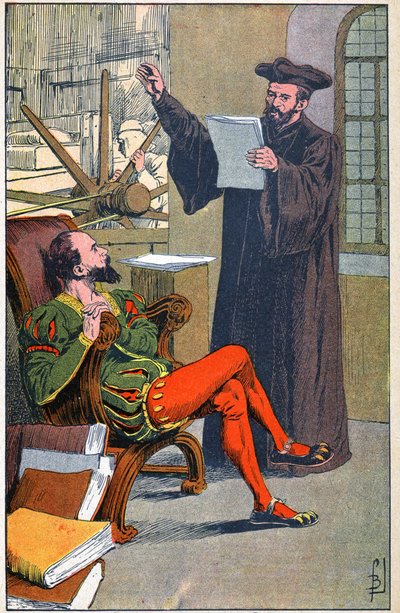Rabelais Etienne Dolet nyomdájában alkotó: Louis Charles Bombled