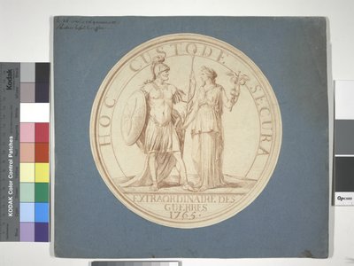 Éremtervezés, Háború és béke: BÉKE: HOC CUSTODE SECURA alkotó: Louis Claude (attr. to) Vassé