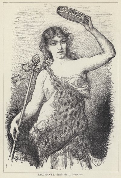 In litho (litho) alkotó: Louis Claude Mouchot