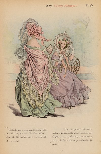 Francia divat: Louis-Philippe (színes lithó) alkotó: Louis Colas