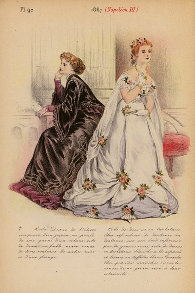 Francia divat: Napóleon III (színes litográfia) alkotó: Louis Colas