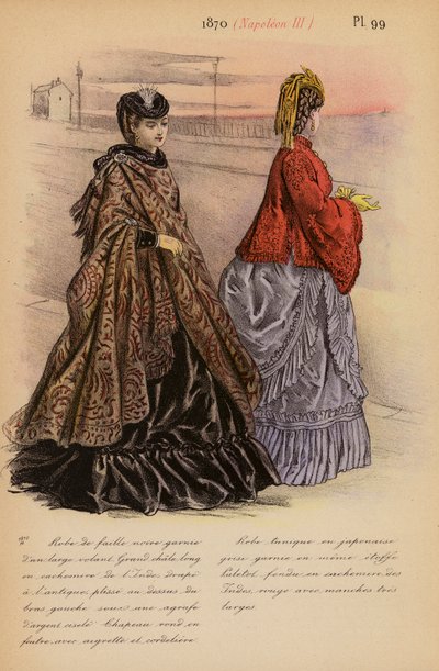 Francia divat: Napóleon III (színes litográfia) alkotó: Louis Colas