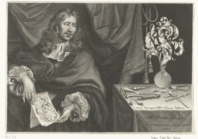 Címnyomat Louis Roupert portréjával Díszek ötvösöknek (sorozat címe) alkotó: Louis Cossin