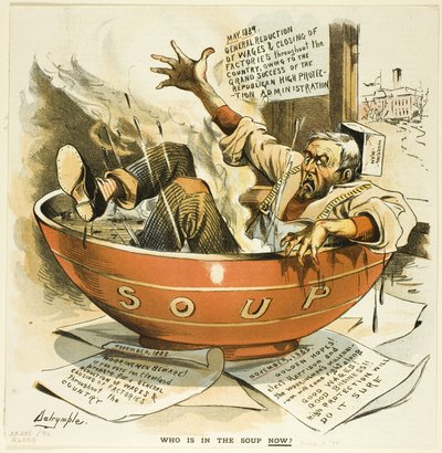 Ki van most a levesben, Pucktól alkotó: Louis Dalrymple