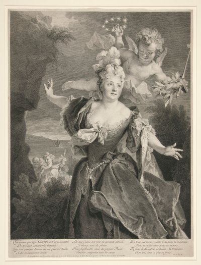 Marie Anne de Chateauneuf (Duclos) portréja alkotó: Louis Desplaces