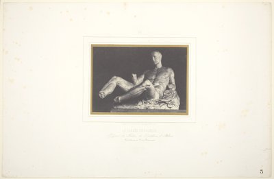 Phidias Thészeusz/ Az athéni Parthenon lábazatának töredéke/ Most a British Museumban található. alkotó: Louis Désiré Blanquart Evrard