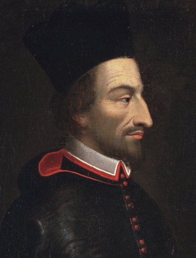 Cornelius Jansen, Janseniusnak, Ypres püspökének portréja, részlet (olaj, vászon alkotó: Louis Dutielt