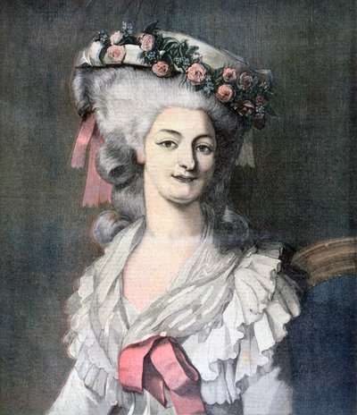 Marie-Louise, Lamballe hercegnője, 1892 alkotó: Louis Edouard Rioult