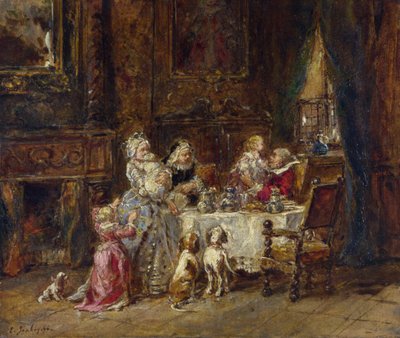 Isabey, Louis Gabriel Eugene (1803-1886) Nagyapa születésnapja olaj, fa, 1866 National Gallery, London 24,1x28,9 alkotó: Louis Eugene Gabriel Isabey