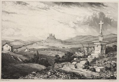 Larderole kastély, Auvergne alkotó: Louis Eugene Gabriel Isabey