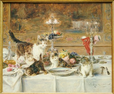 Vacsora után Vendégek alkotó: Louis Eugene Lambert