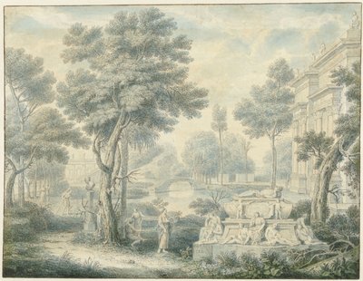 Árkádiai táj sírjával alkotó: Louis Fabritius Dubourg