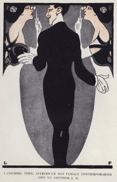 Azt tanácsolom, ne a női kortársakat mutasd be egymásnak (színes litho) alkotó: Louis Fancher