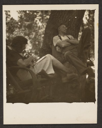 [Florence és férje az erdőben] alkotó: Louis Fleckenstein