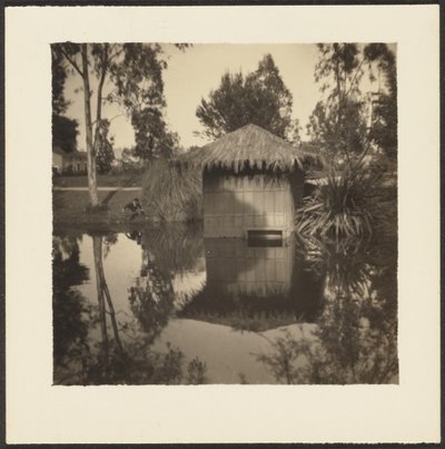 [Hut on Pond] alkotó: Louis Fleckenstein