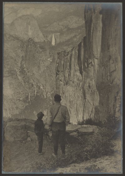 Nevada-vízesés a Ledge Trailről, Yosemite alkotó: Louis Fleckenstein