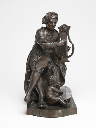 George Frideric Händel Apollo szerepében alkotó: Louis Francois (after) Roubiliac