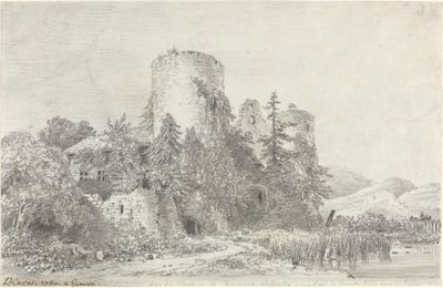 Kilátás a Chateau de Saconnexre alkotó: Louis Francois Cassas