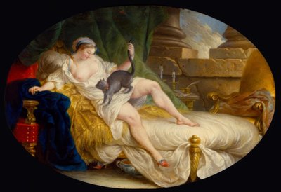 L.G.Blanchet, Julie rájön, hogy elhagyatottan él/ 1759 alkotó: Louis Gabriel Blanchet