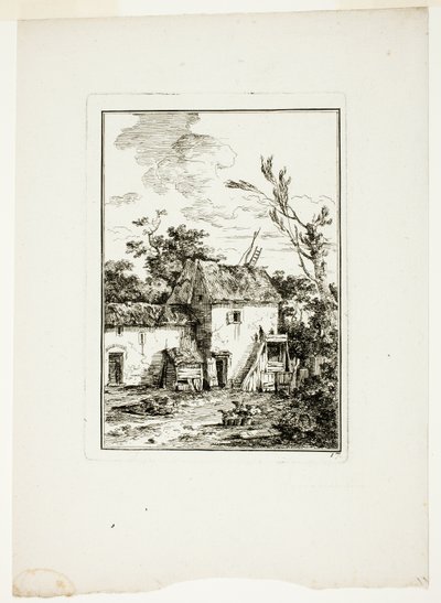Függőleges tájkép alkotó: Louis Gabriel Moreau