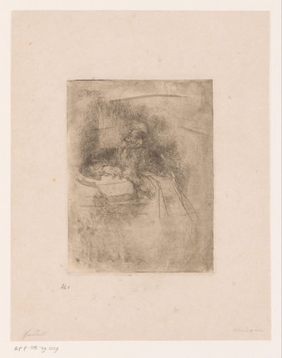 Egy nyitott könyvre támaszkodó szakállas öregember alkotó: Louis Gallait (attributed to)